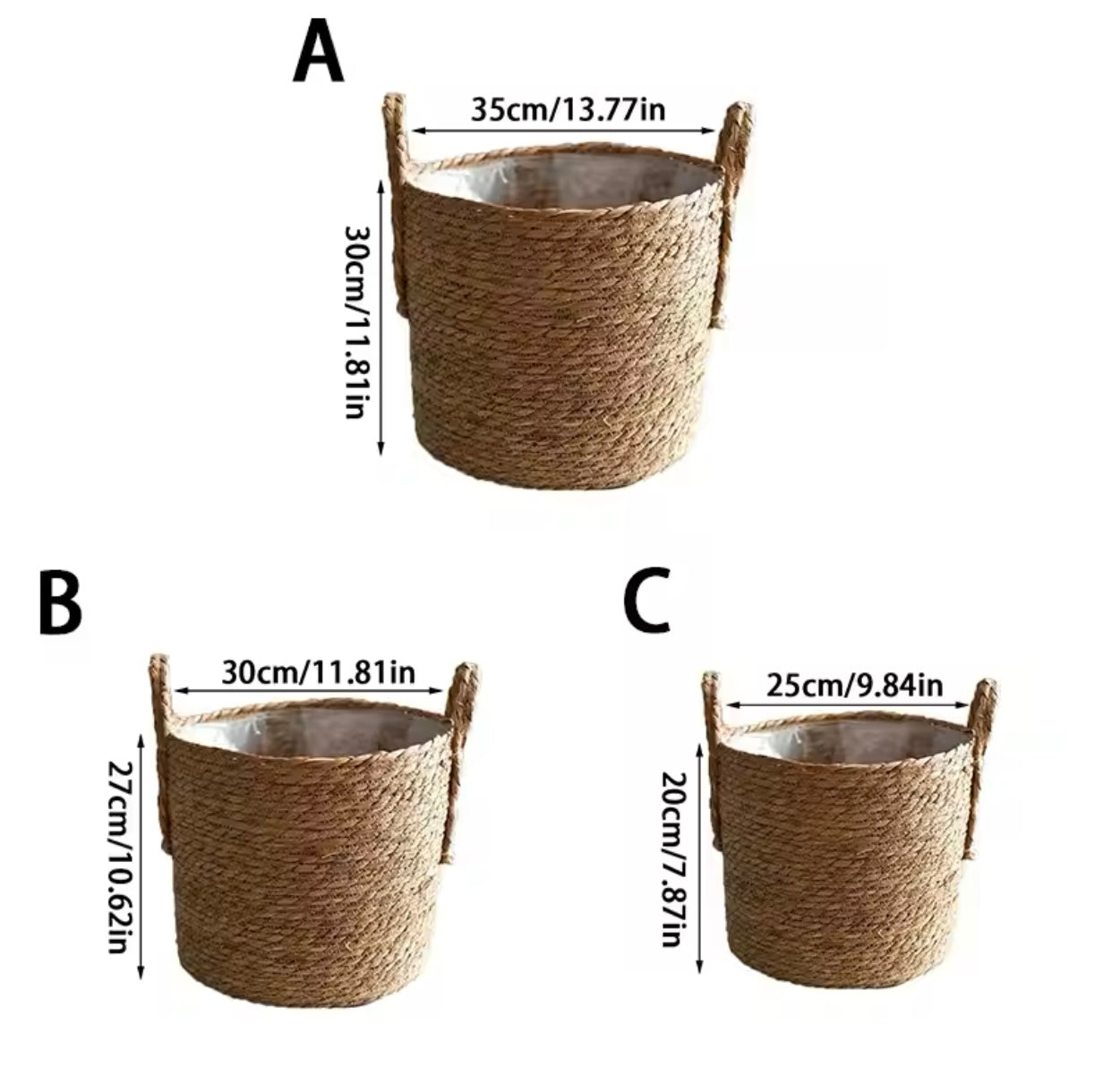 Vaso di paglia nordic